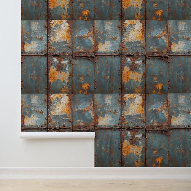 Rusty Metal Industrial  Tapete (Anwendung)