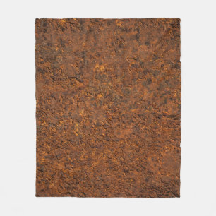 Rusty Metal: Texturierte Eisen Ästhetik. Fleecedecke