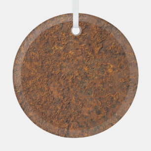 Rusty Metal: Texturierte Eisen Ästhetik. Ornament Aus Glas