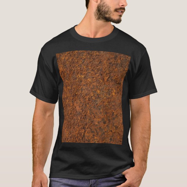 Rusty Metal: Texturierte Eisen Ästhetik. T-Shirt (Vorderseite)