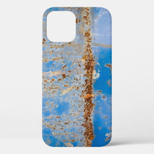 Rusty Metallstruktur, blau gekratzte Dekoration. Case-Mate iPhone Hülle
