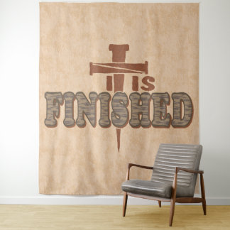 Rusty Nails Cross of Christ Christlich Design Wandteppich