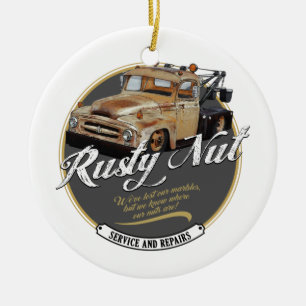 Rusty-Nut-Zange Keramik Ornament