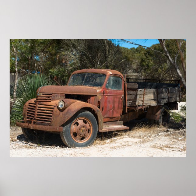 Rusty Old LKW Poster (Vorne)