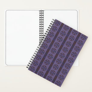 Rusty Pentagram Lila Notizbuch