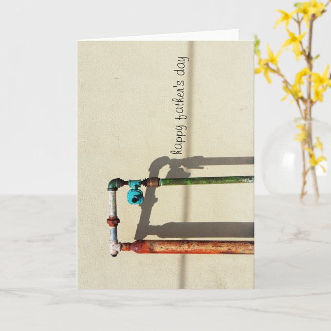 Rusty Pipes Karte (Gelbe Blume)