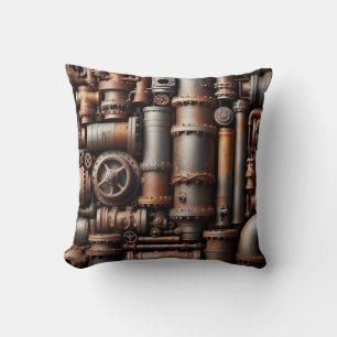 Rusty Pipes Throw Kissen