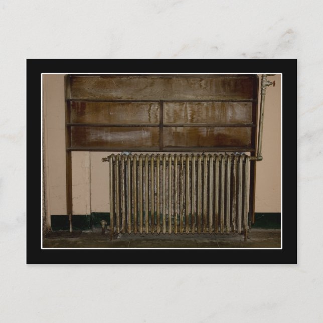 Rusty Radiator (Raumheizgerät) im Gefängnis von Al Postkarte (Vorderseite)