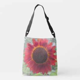 Rusty Red Sunflower Tragetaschen Mit Langen Trägern