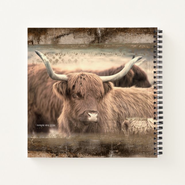 Rusty Scottish Highlander Notebook Journal (Dos)