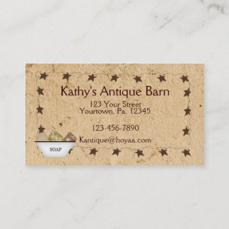 Rusty Stars & Soap Business Card Visitenkarte