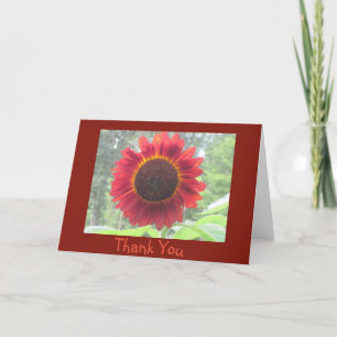 Rusty Sunflower Danke-Card Dankeskarte