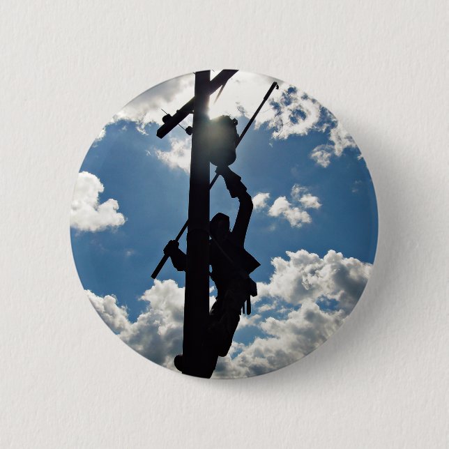 Rusty the Lineman Button (Vorderseite)