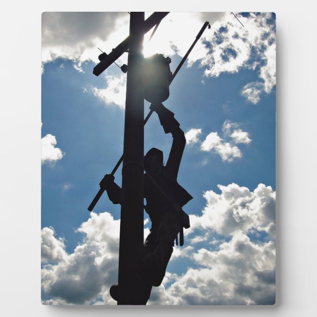 Rusty the Lineman Fotoplatte (Vorderseite)