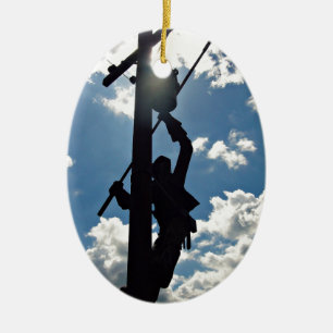 Rusty the Lineman Keramikornament