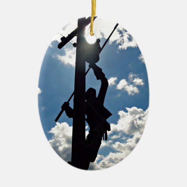 Rusty the Lineman Keramikornament (Vorne)