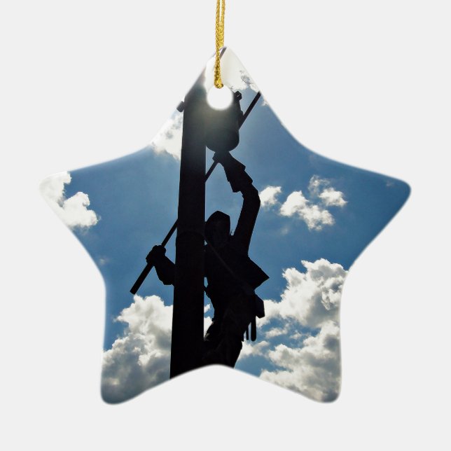 Rusty the Lineman Keramikornament (Vorne)