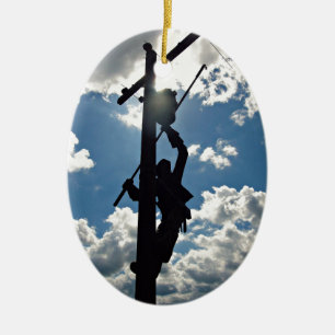 Rusty the Lineman Ornament