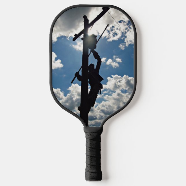 Rusty the Lineman Pickleball Schläger (Vorderseite)