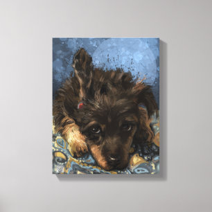 Rusty the Poodle Leinwanddruck