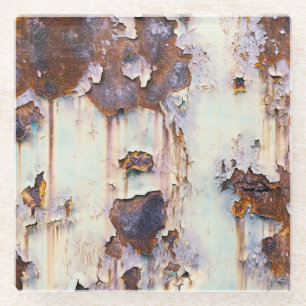 Rusty Train Wagon Peeling Paint Glasuntersetzer