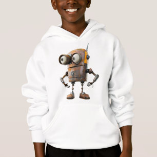 Rusty Twin-Eye Bot — Neuartiger Explorer Droid Hoodie