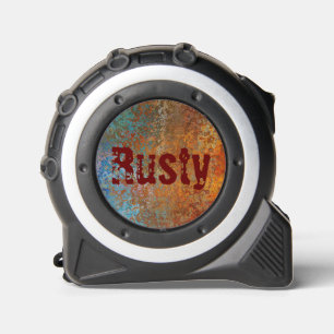Rusty, Verdigris, Grunge Steampunk Personalisiert Maßband