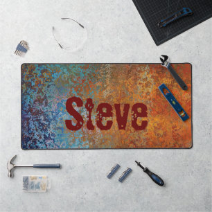 Rusty, Verdigris, Grunge Steampunk Personalisiert Schreibtischunterlage