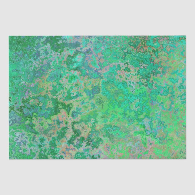 Rusty, Verdigris, Grunge Steampunk Seidenpapier (Vorderseite)