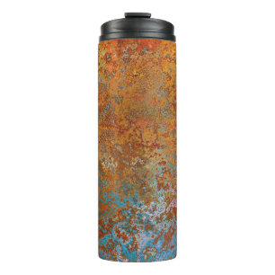 Rusty, Verdigris, Grunge Steampunk Thermosbecher