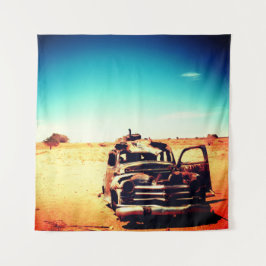 Rusty Vintage Car Wandteppich