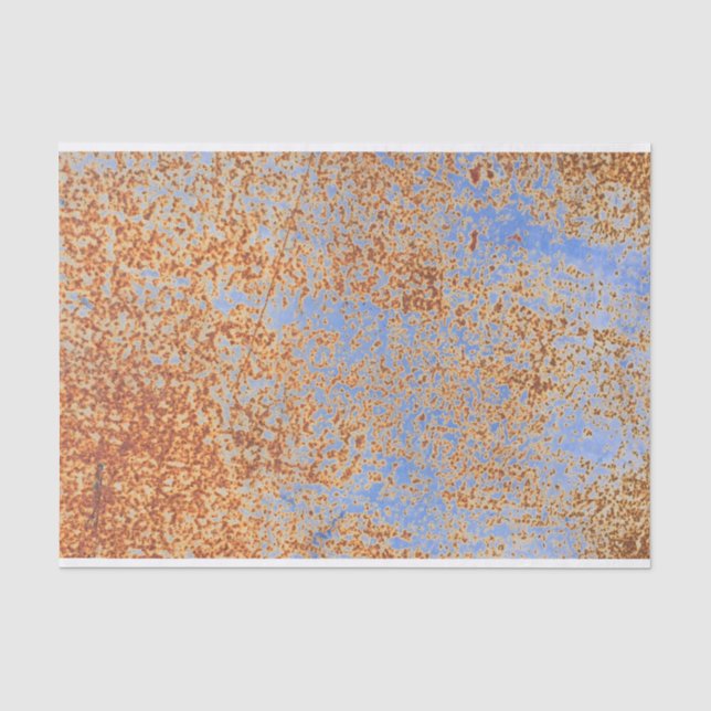 Rusty Weathered Grunge Light Lila Blue Urban DIY Seidenpapier (Vorderseite)