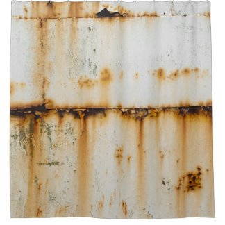 Rusty White Metal: Texturierte Oberfläche Duschvorhang