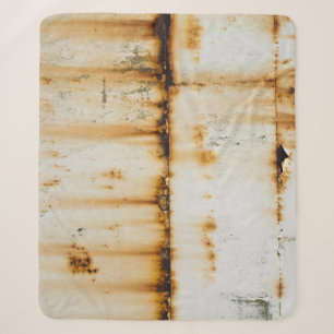 Rusty White Metal: Texturierte Oberfläche Sherpadecke