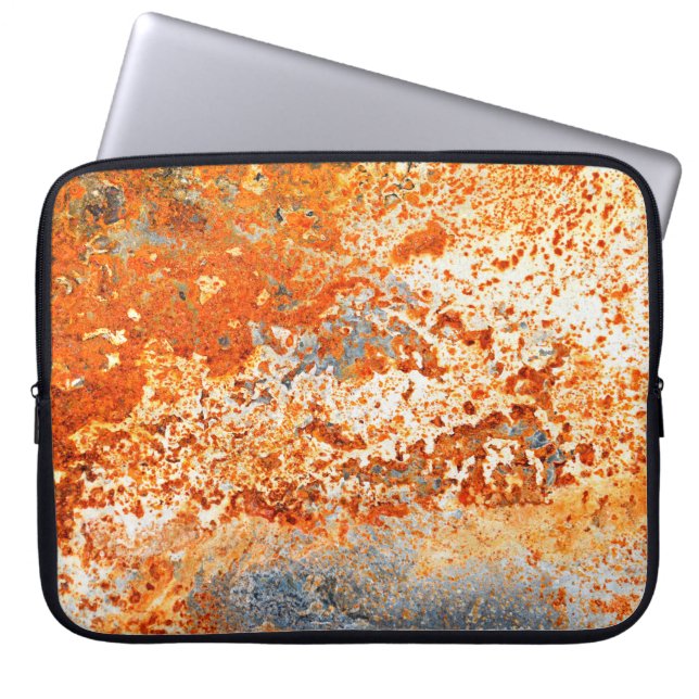 Rusty Zinc Grunge Hintergrund Laptopschutzhülle (Vorderseite)