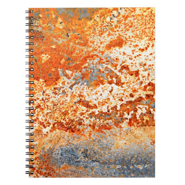Rusty Zinc Grunge Hintergrund Notizblock (Vorderseite)