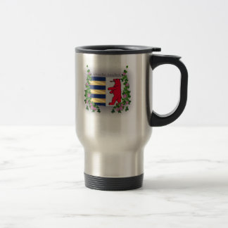 Rusyn Wappen-Kaffee-rostfreier Stahl-Tasse Reisebecher