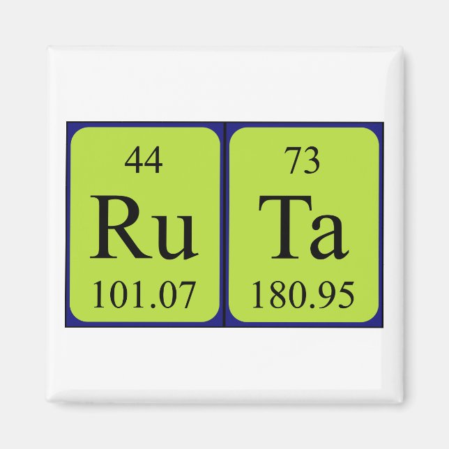 Ruta-Periodenmagnet Magnet (Vorne)