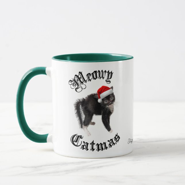 Rutabaga Tasse "Meowy Christmas" (Links)