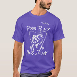 Ruten bereit, Bass ruhig, individuelles SVG-Grafik T-Shirt