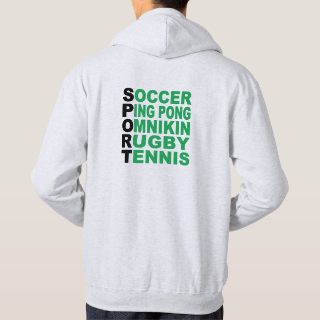 Rutenkappen-Rucksack TOURISMUS SPORT Hoodie (Rückseite)