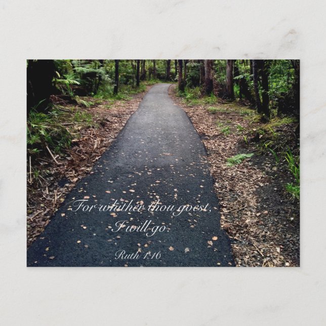 Ruth 1:16 postkarte (Vorderseite)