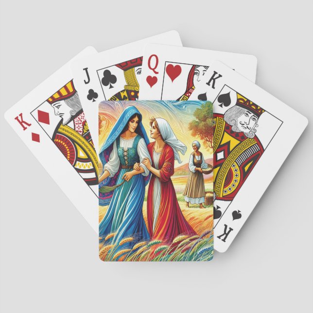 Ruth 1 Reise durch Loyalität und Liebe Spielkarten (Rückseite)