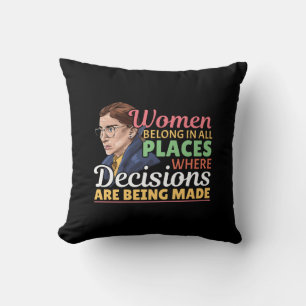 Ruth Bader Ginsburg Feministische Anwältin Richter Kissen