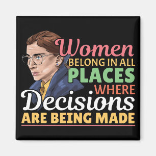 Ruth Bader Ginsburg Feministische Anwältin Richter Magnet