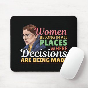 Ruth Bader Ginsburg Feministische Anwältin Richter Mousepad