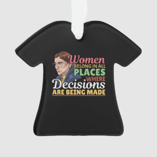 Ruth Bader Ginsburg Feministische Anwältin Richter Ornament