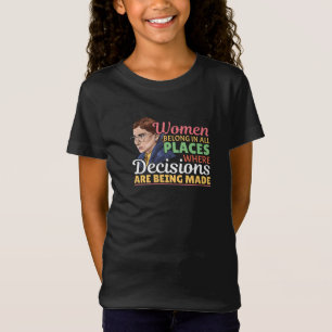 Ruth Bader Ginsburg Feministische Anwältin Richter T-Shirt