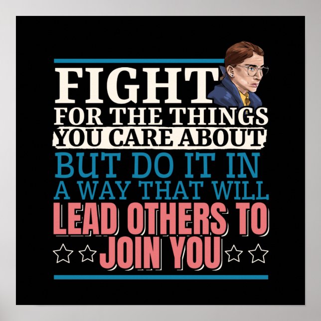 Ruth Bader Ginsburg führt andere an Poster (Vorne)