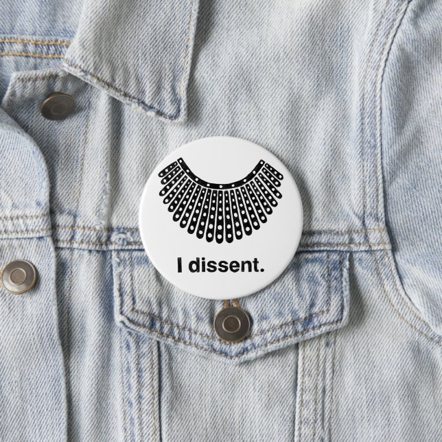 Ruth Bader Ginsburg I Dissent RBG Collar Button (Beispiel)